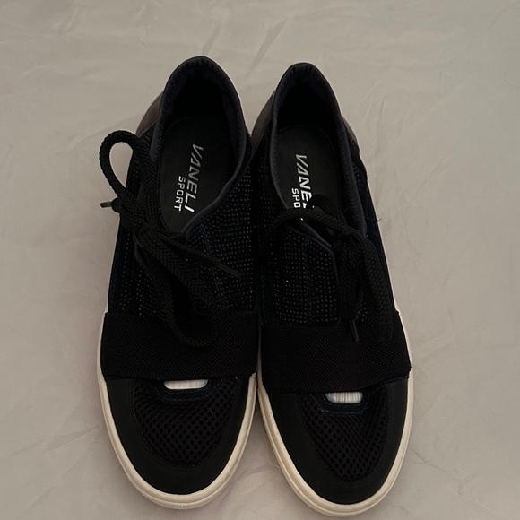 Vaneli Sport Studded Black and Gray Women's Sneakers 7.5 - Picture 2 of 4